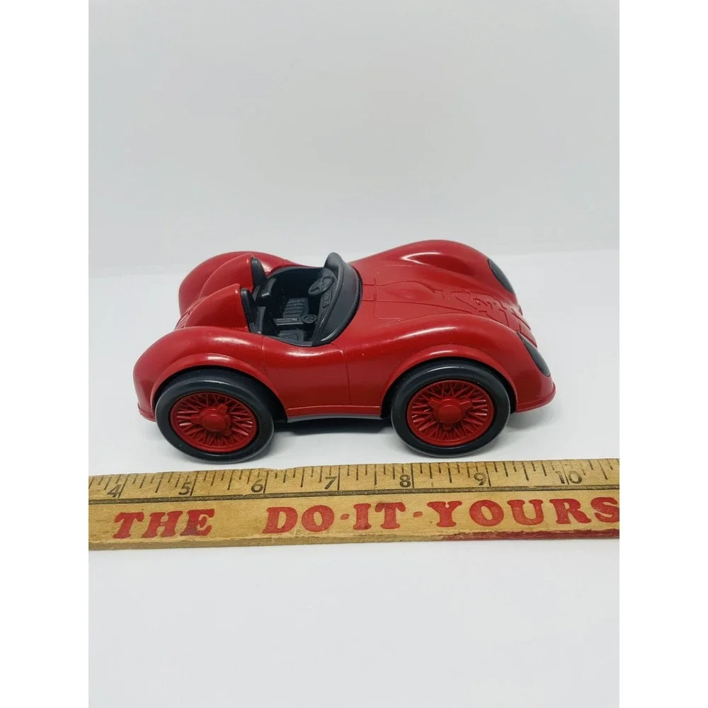Vintage Green Toys Red Race Car Toy Made In USA Antique‎ Race Car